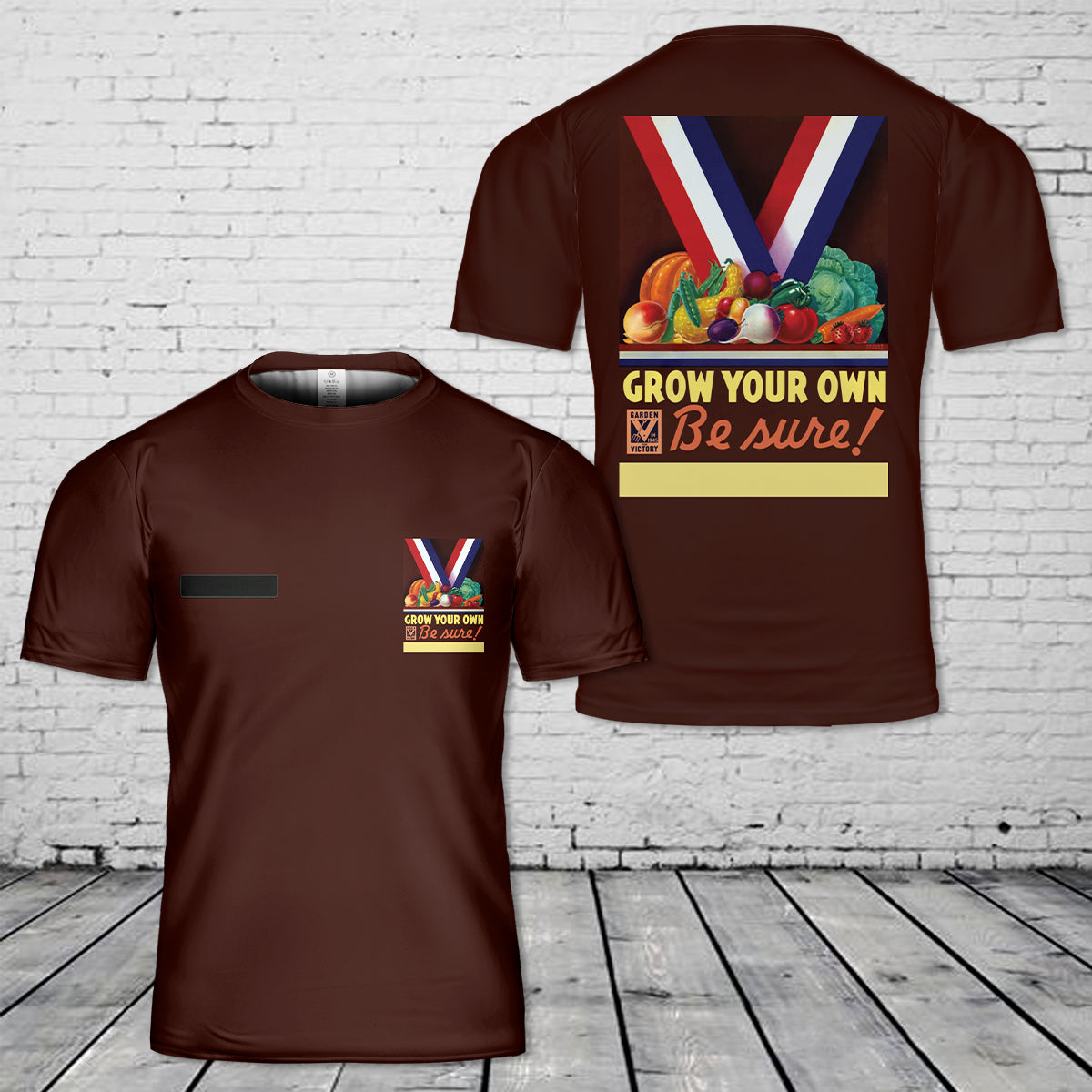 Custom Name Victory Garden Grow Your Own T-Shirt 3D