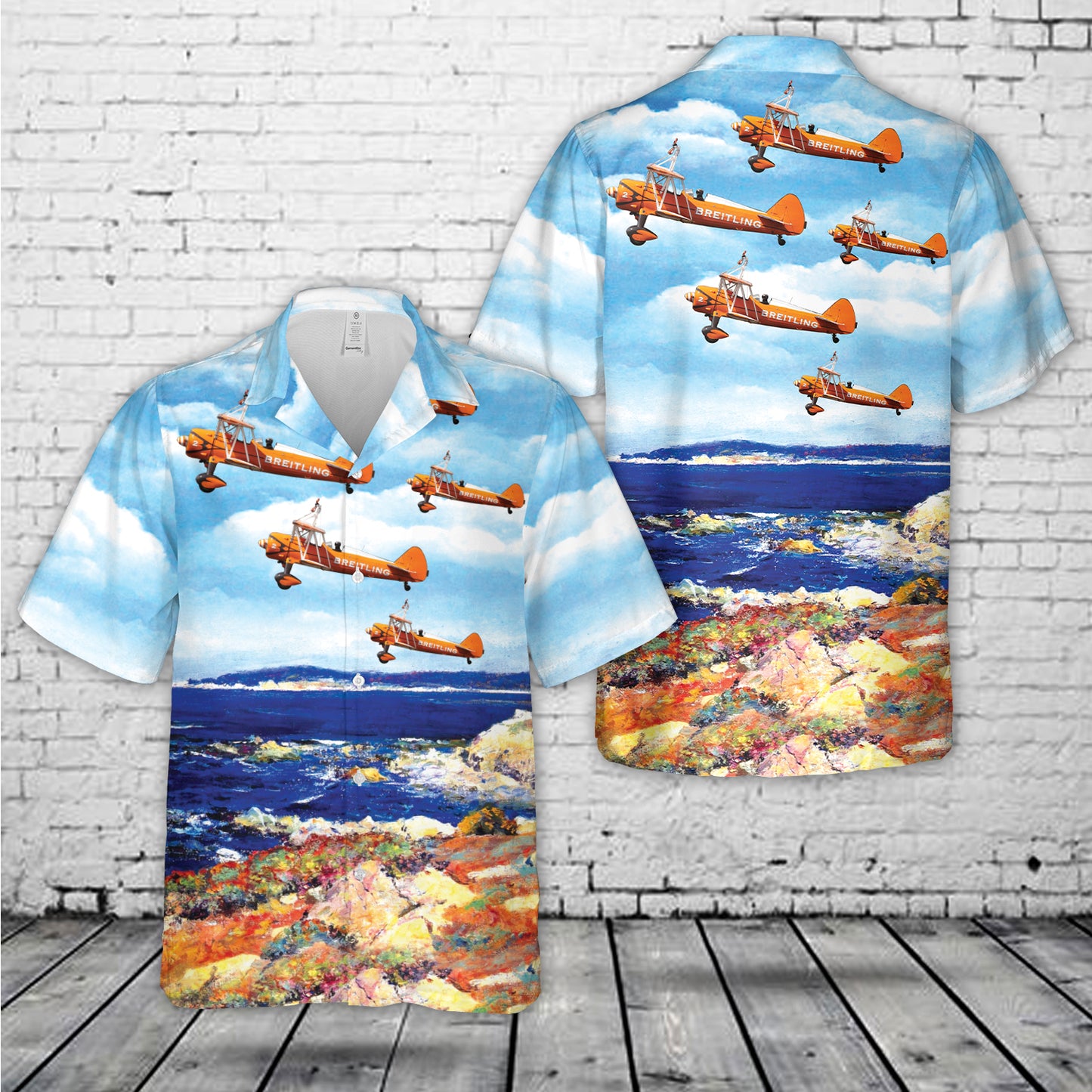 Vintage Boeing-Stearman Model 75 Hawaiian Shirt