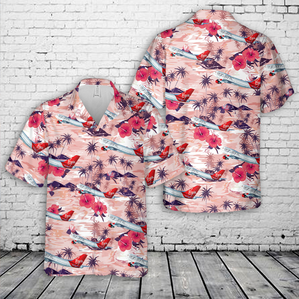 Virgin Atlantic Boeing 747 Hawaiian Shirt