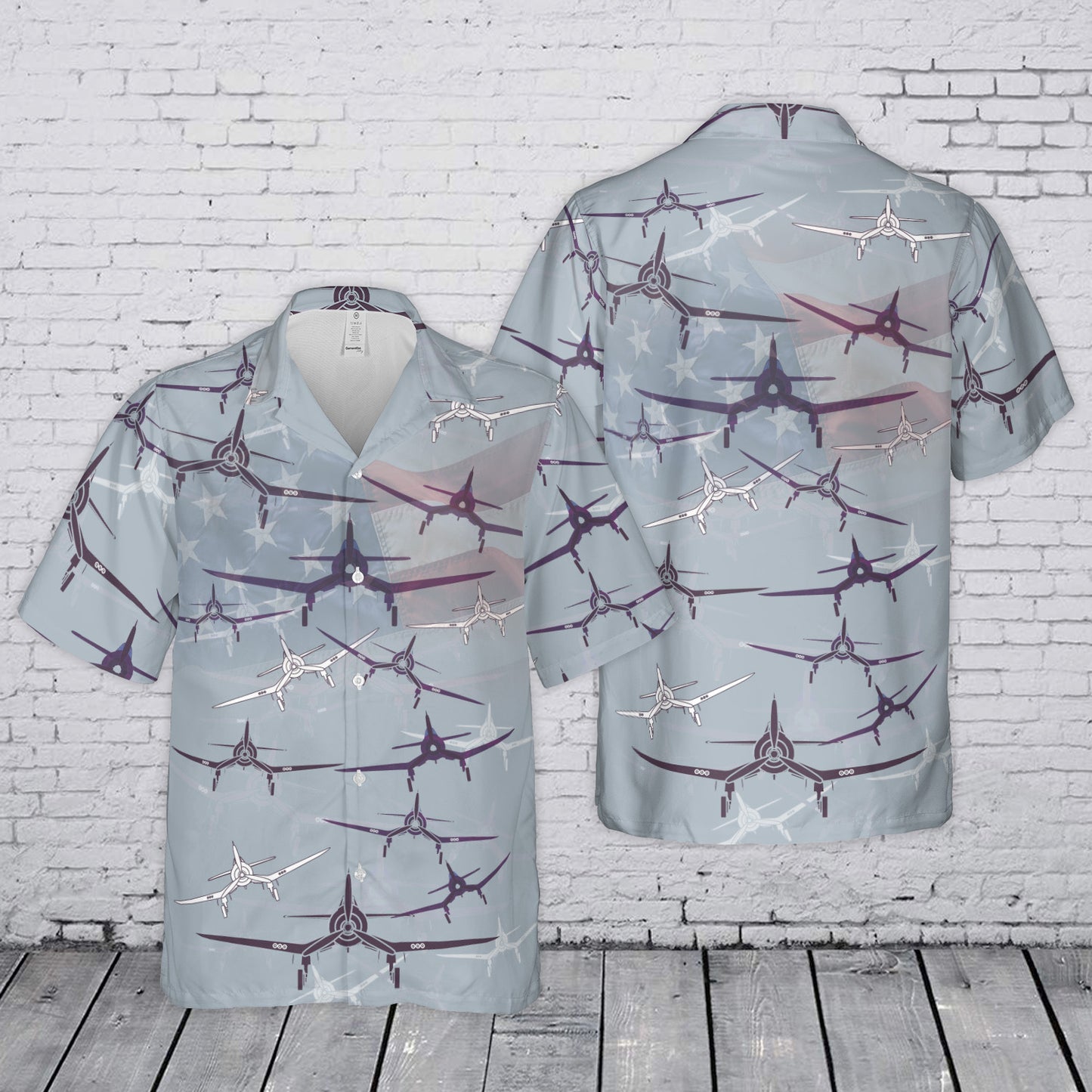 Vought F4U-1 Corsair Fighter Aircraft Hawaiian Shirt