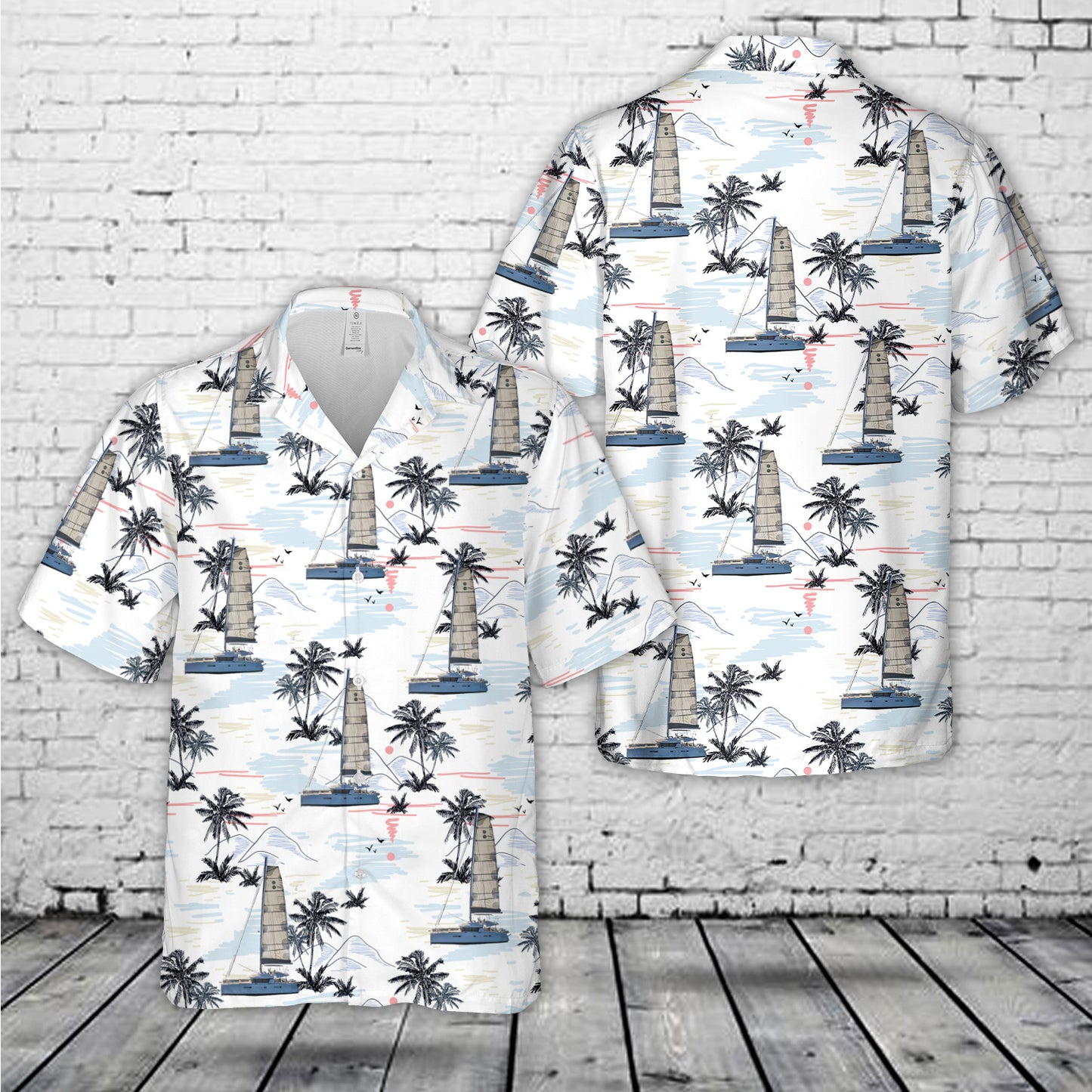 WHITE PEARL Yacht Charter 52 ft sailing catamaran Hawaiian Shirt