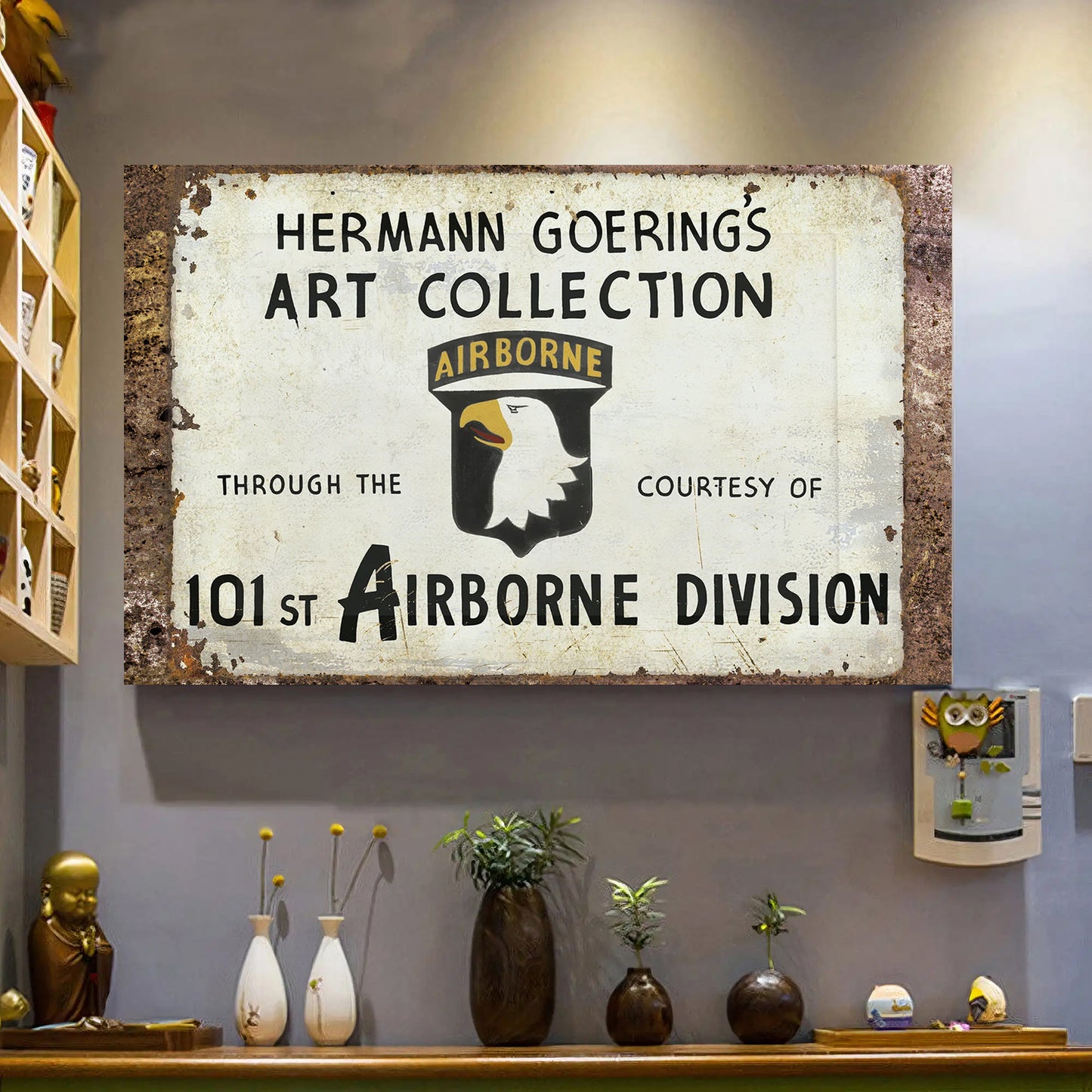 WW2 101st Airborne Bastogne Band Of Brothers Army Canvas