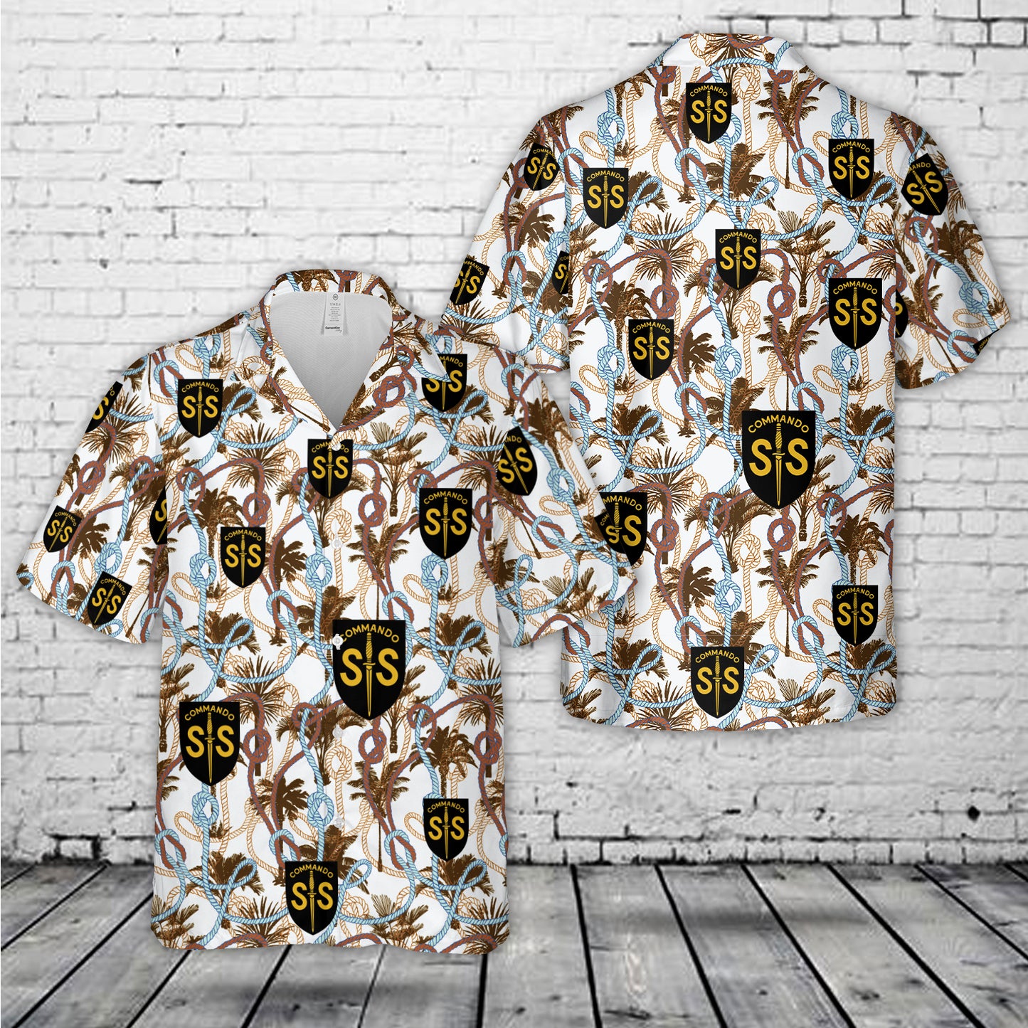 WW2 British Army No2 Commando SAS Badge - Special Air Service Hawaiian Shirt