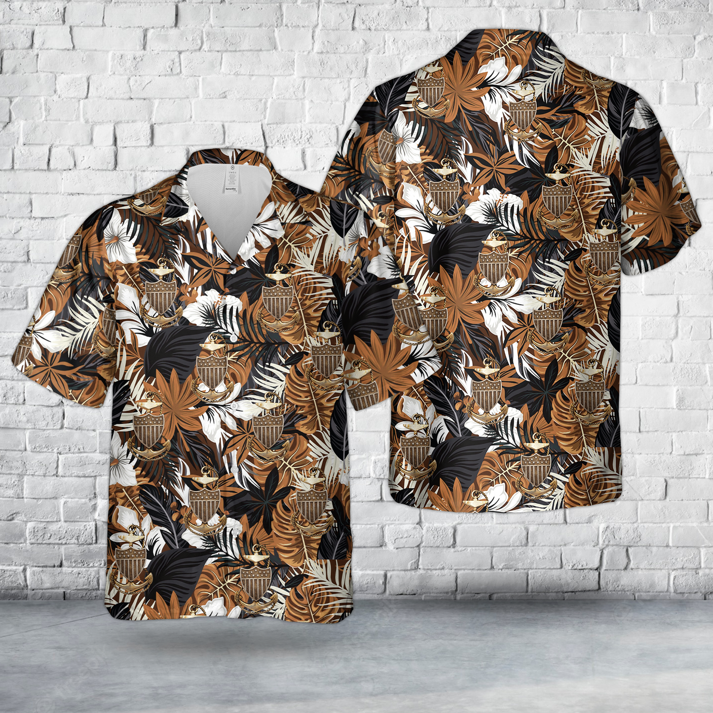 WWI 1917-18 USCG Coast Guard CPO Chief Petty Officer Hat Badge Hawaiian Shirt