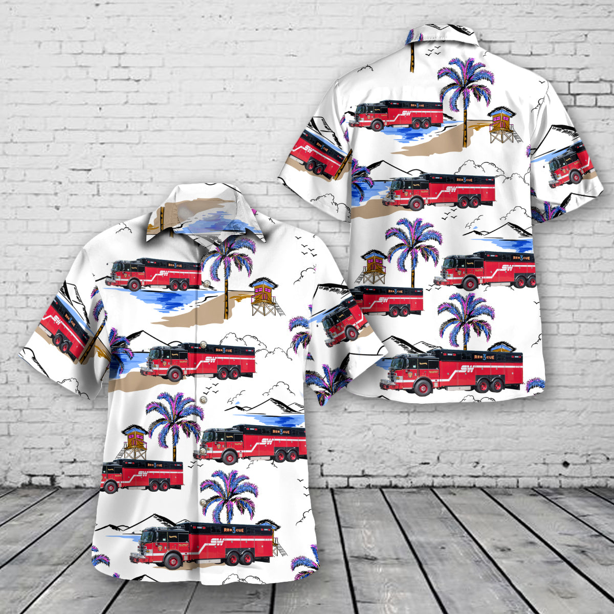 Wall Township, New Jersey, Wall Township Fire District No.3 Hawaiian Shirt
