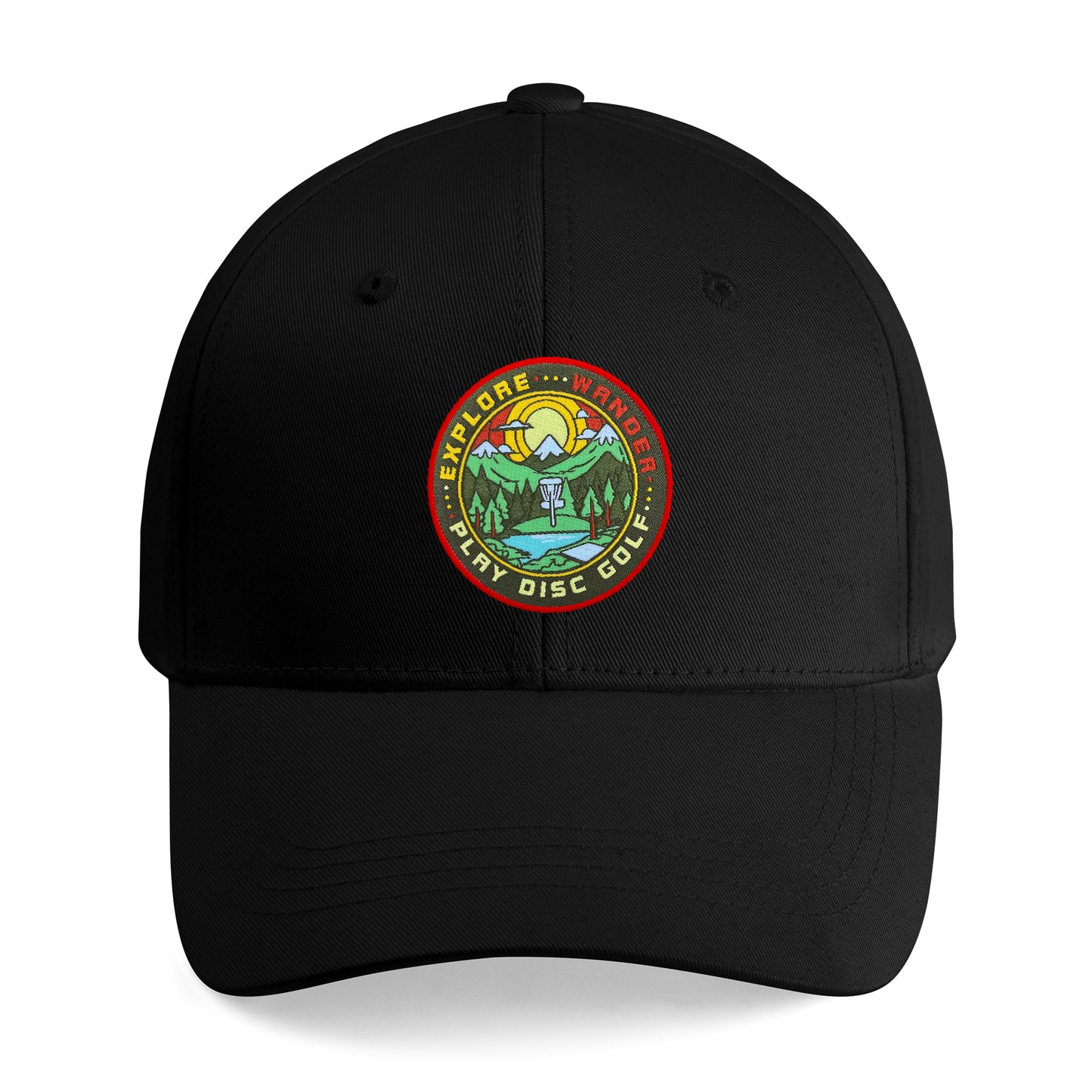 Wander Explore Play Disc Golf Embroidered Cap