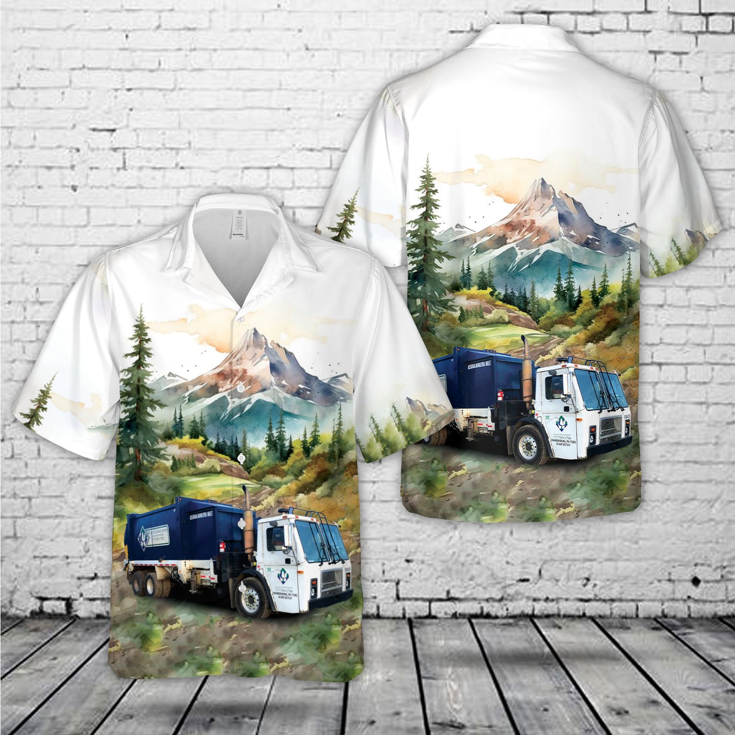Waste Connections Mack LE Labrie Expert Hawaiian Shirt