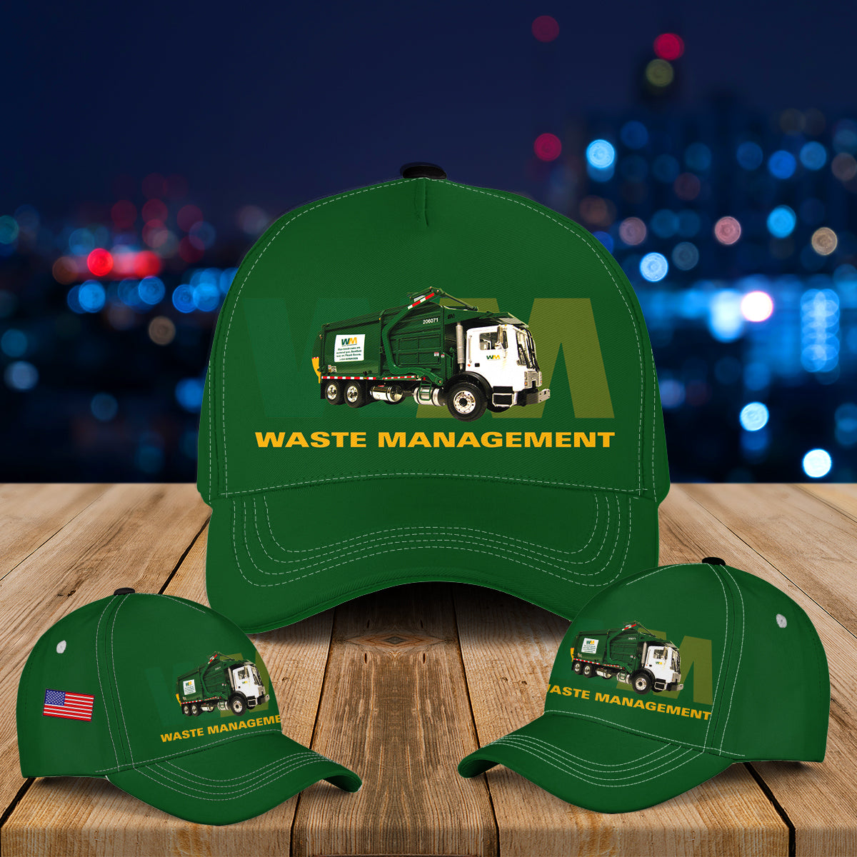 Waste Management Garbage Truck Baseball Cap