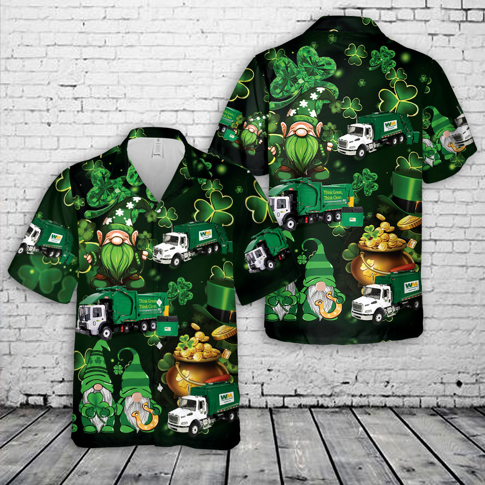 Waste Management, St Patrick's Day Hawaiian Shirt