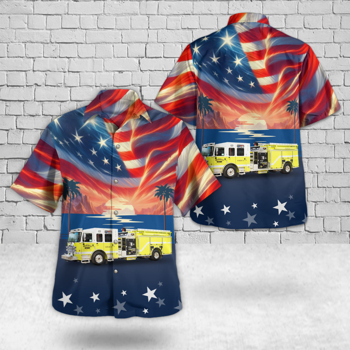 Waukon, Iowa, Waukon Area Fire Protection District Hawaiian Shirt