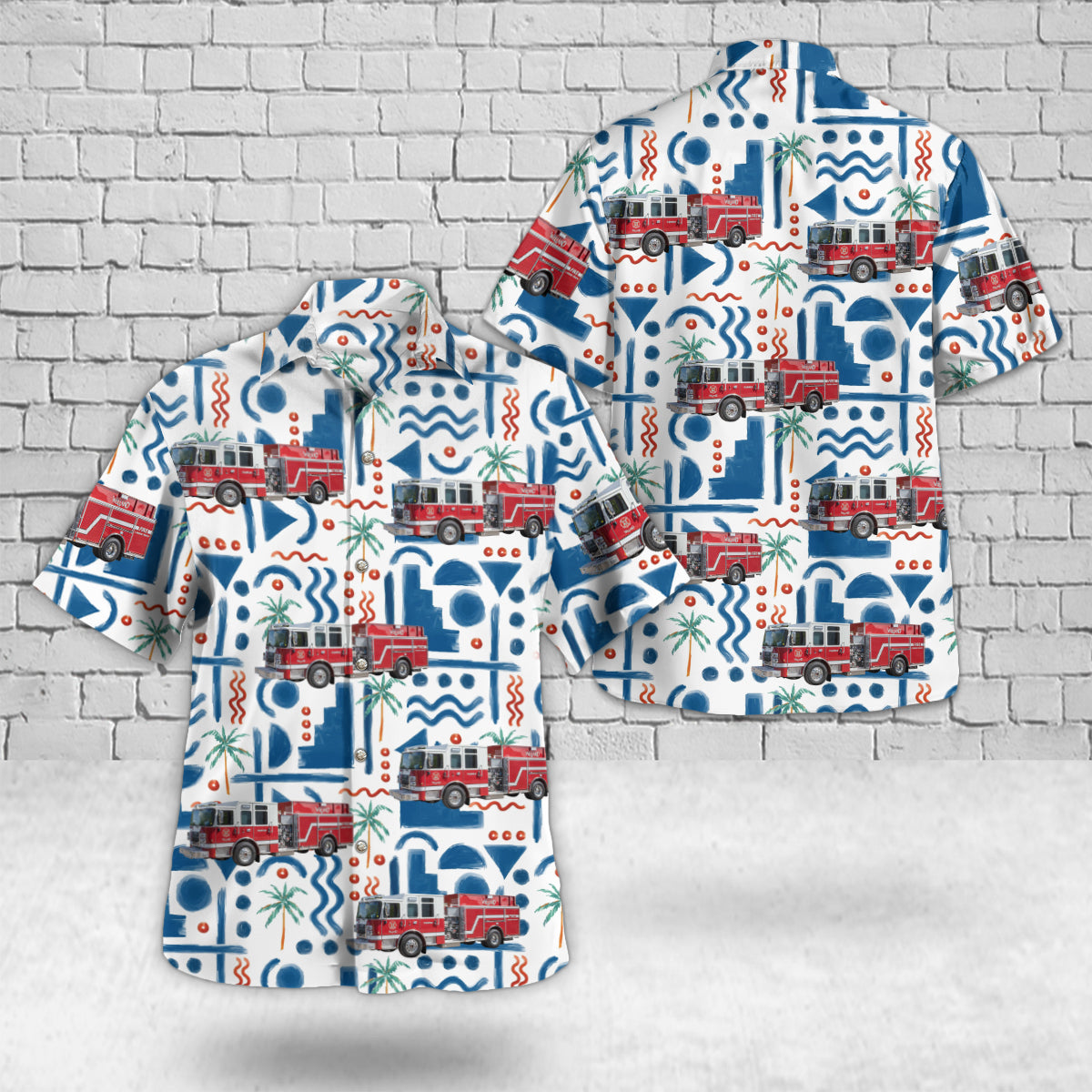 Welland, Ontario, Canada, Welland Fire Department Hawaiian Shirt