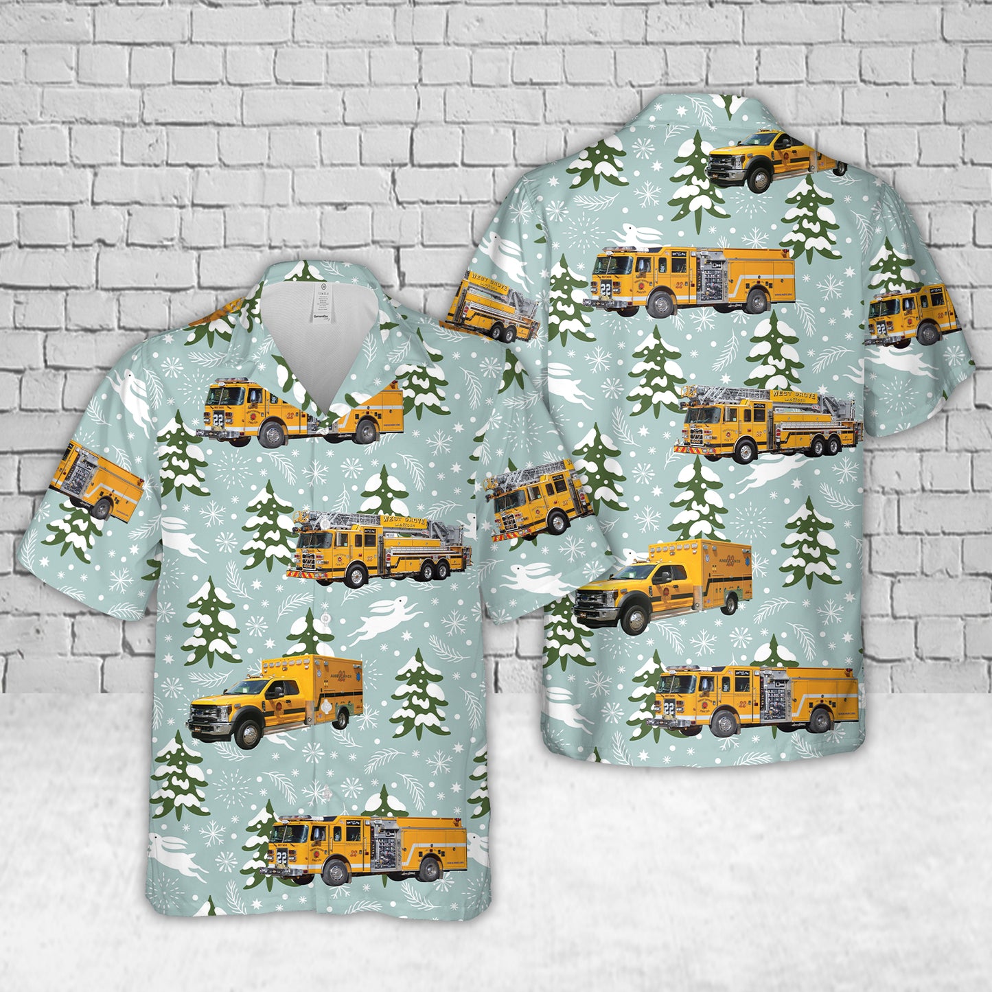 West Grove, Pennsylvania, West Grove Fire Company Station 22 Christmas Hawaiian Shirt