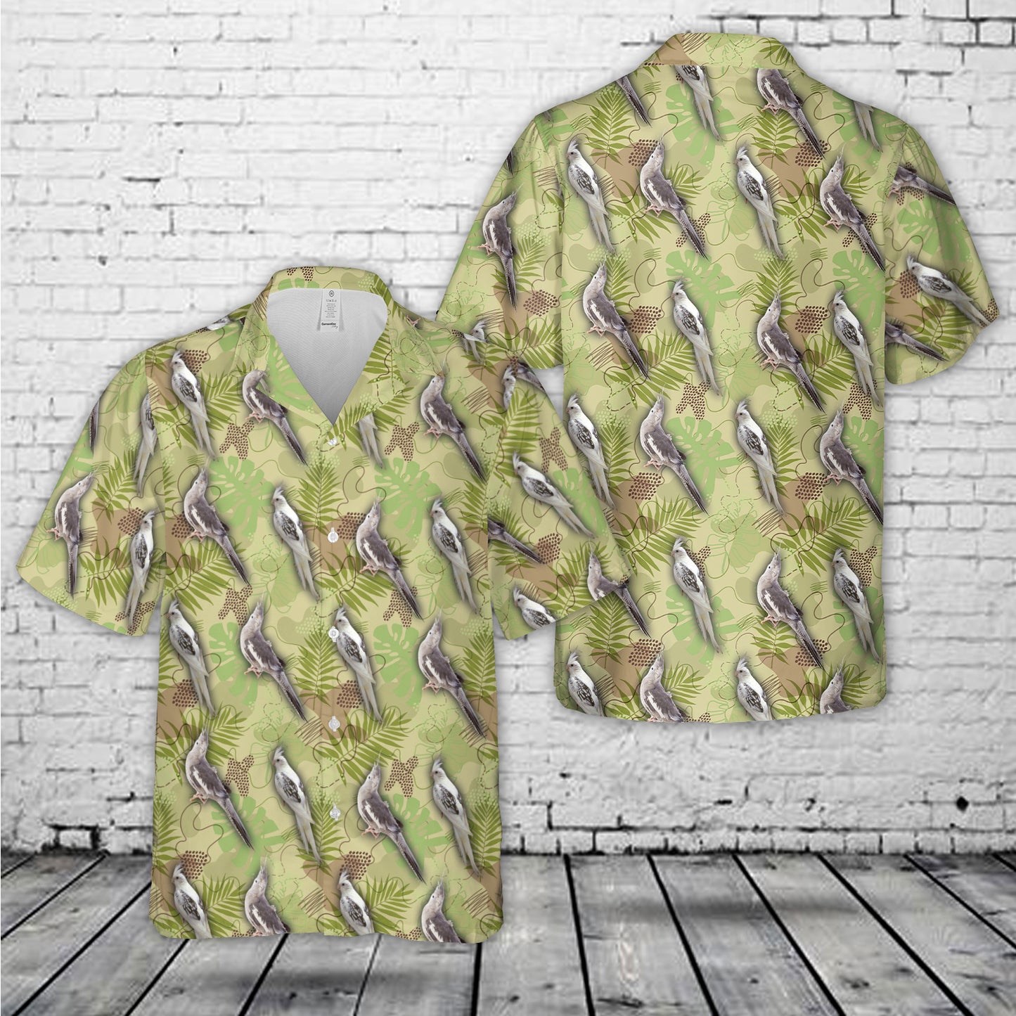 White Faced Cockatiel Hawaiian Shirt