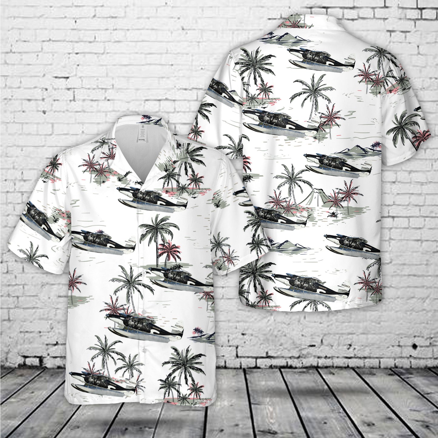 Wild Orca De Havilland Canada DHC-3T Vazar Turbine Otter Kenmore Air Hawaiian Shirt