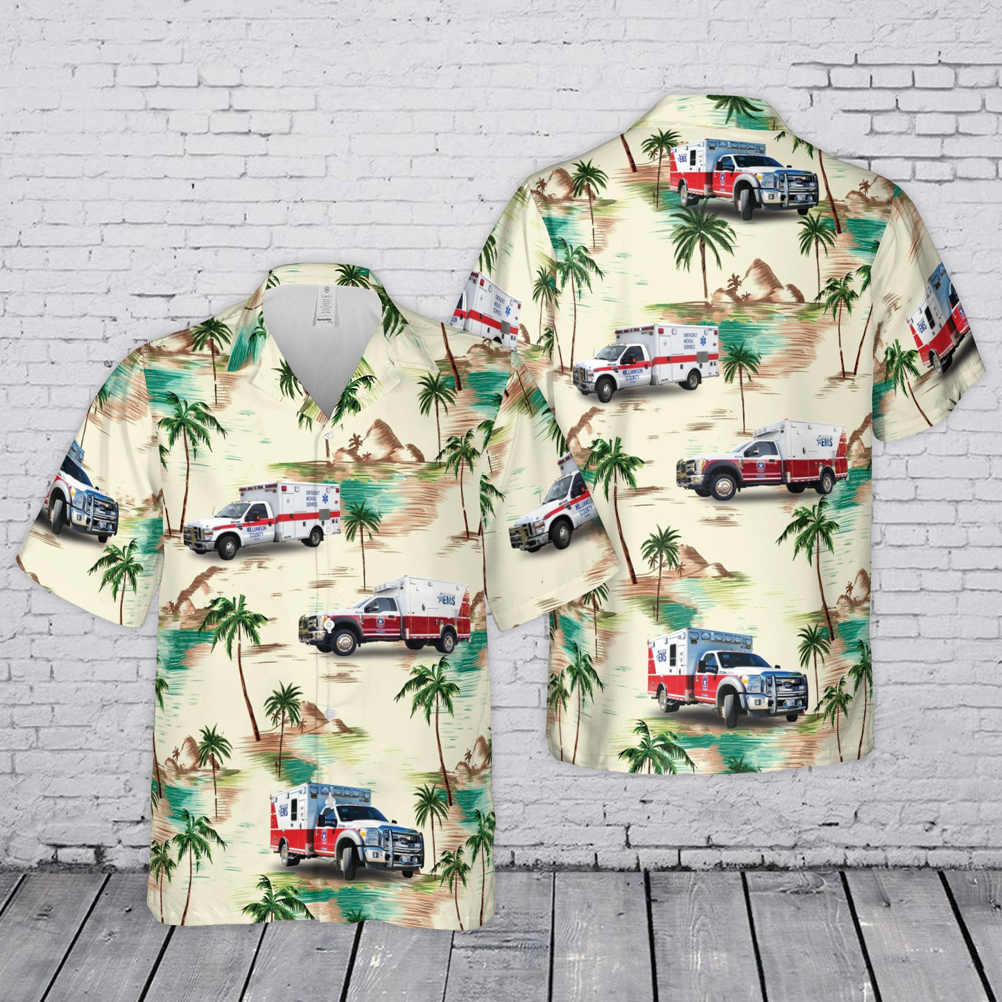 Williamson County EMS Hawaiian Shirt