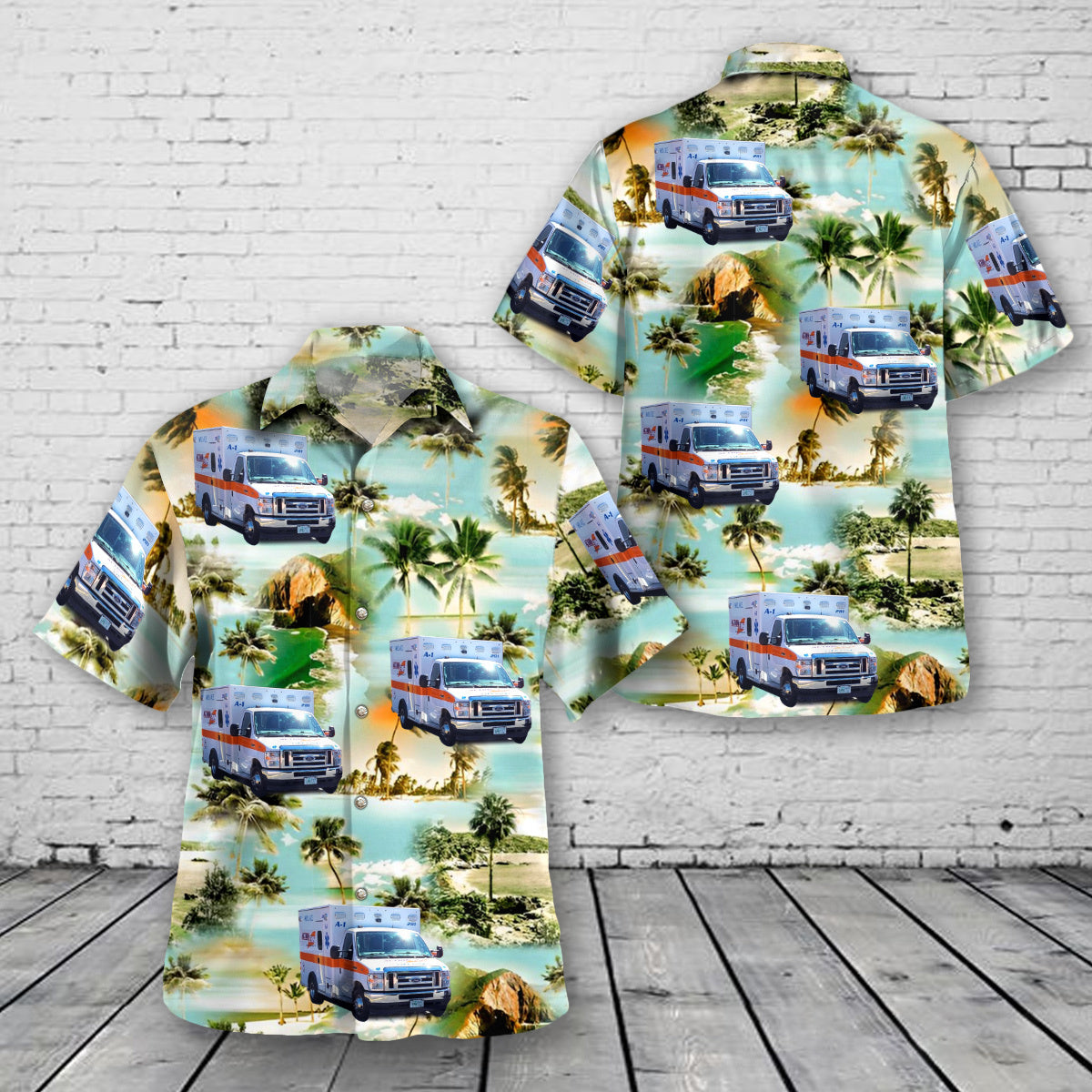 Wilmington, Massachusetts, Action Ambulance Service Inc Hawaiian Shirt