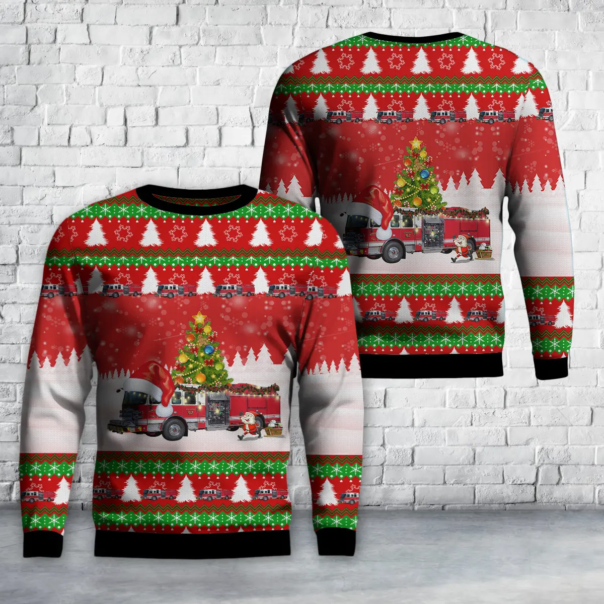 Wingate, North Carolina, Wingate Fire Department AOP Christmas Sweater