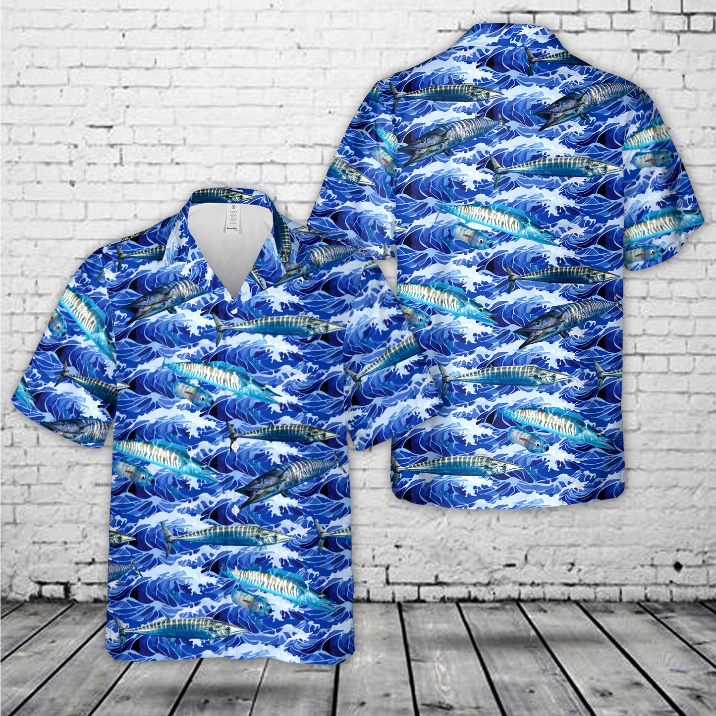 Wintertime Wahoo Fishing Hawaiian Shirt