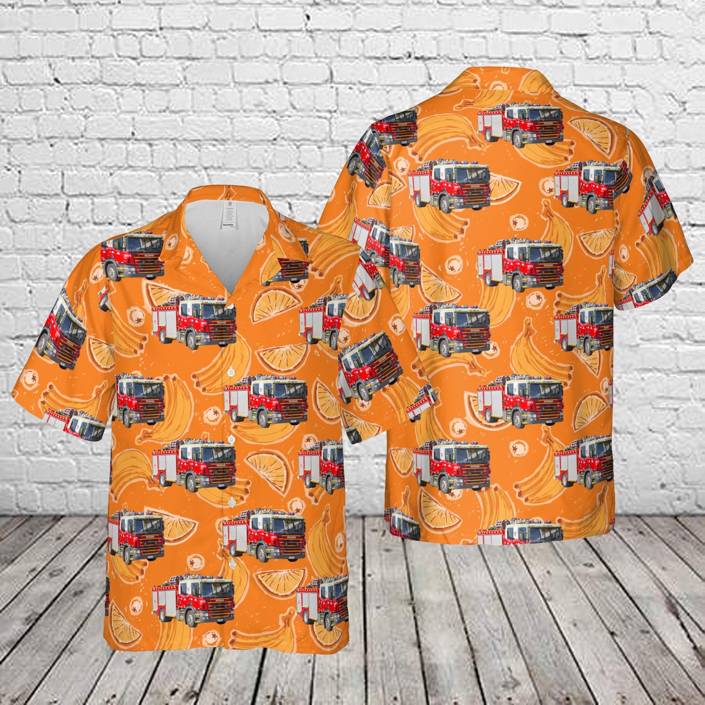 Wodonga CFA Type 4 Heavy Pumper Hawaiian Shirt