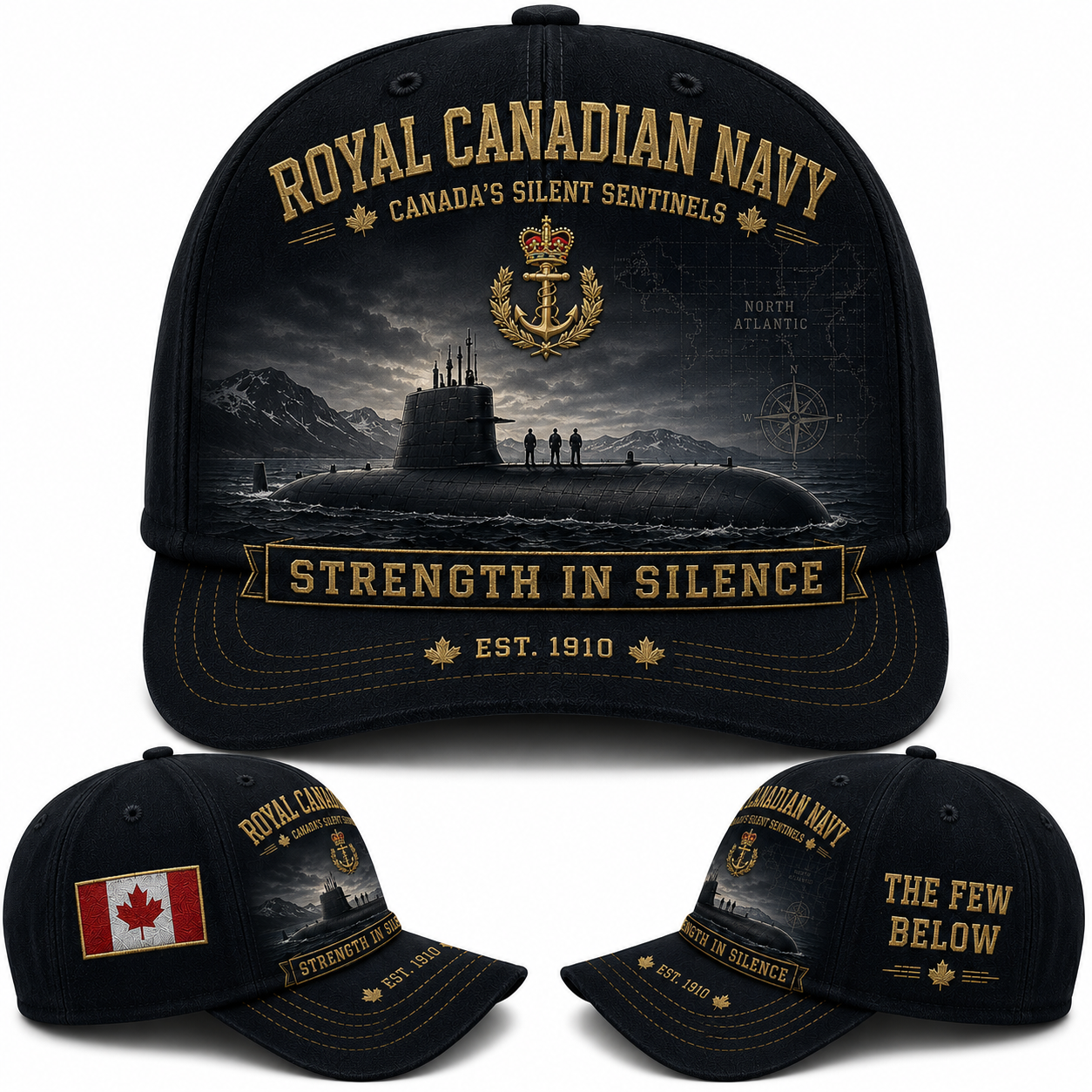 Royal Canadian Navy Submarine Service Veteran Baseball Cap
