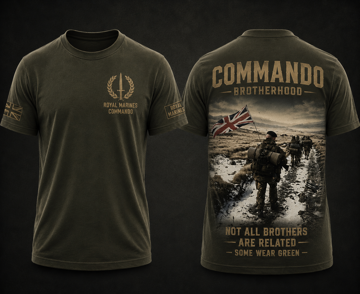 Commando Brotherhood Royal Marines Shirt British Military Gift Tee