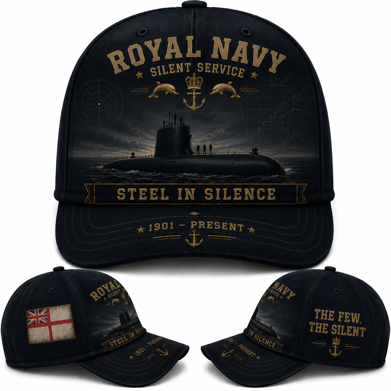 Royal Navy Silent Service Baseball Cap - Steel In Silence Veteran Style