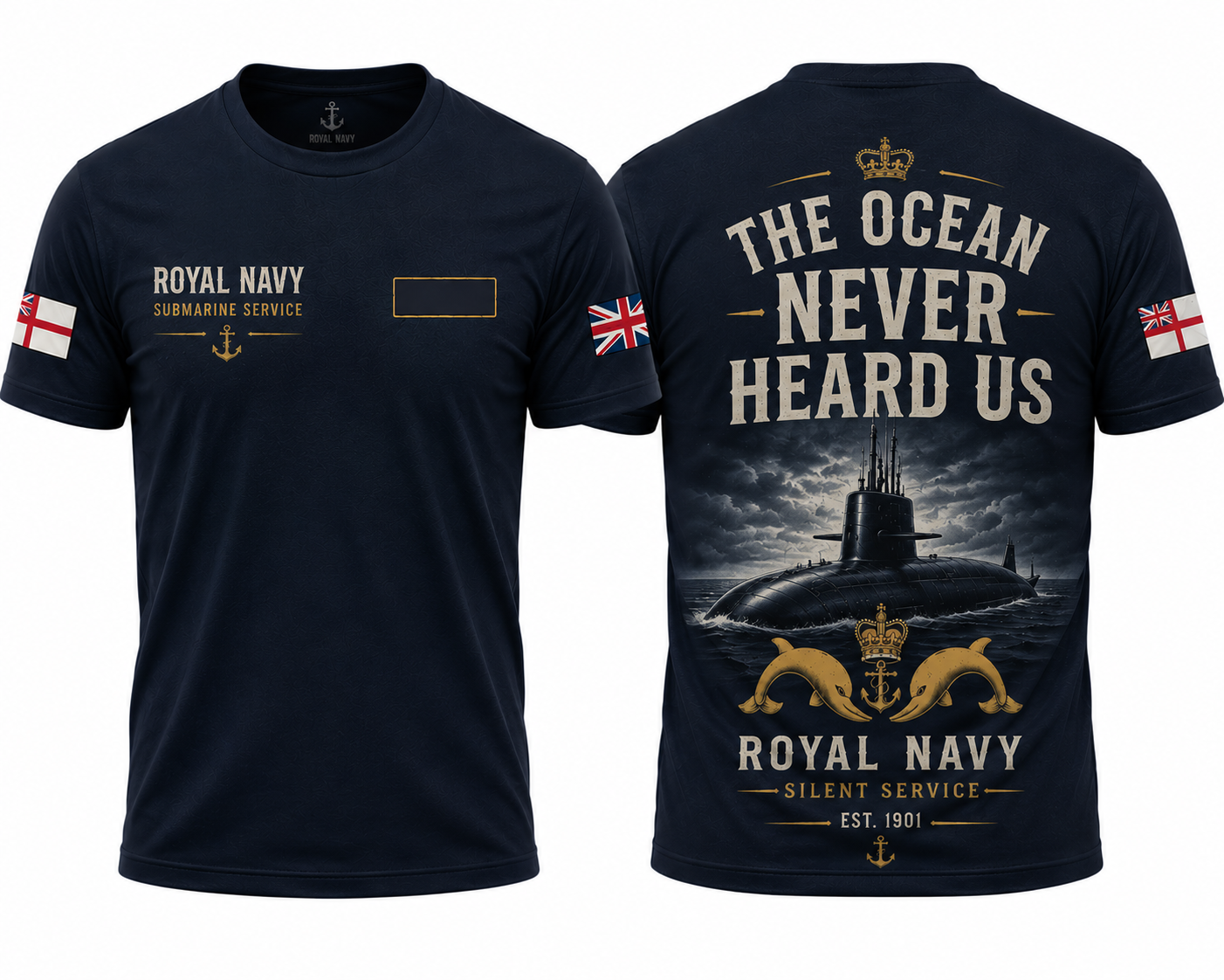 Royal Navy Ghosts Below The Waves T-Shirt