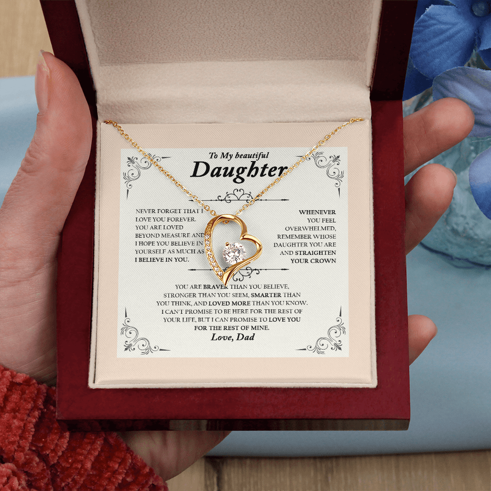 To My Wife, Valentine Day Forever Love Necklace NLSI2301PL10