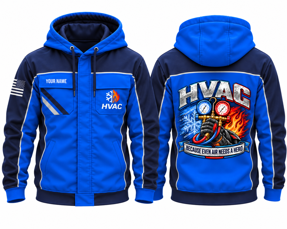 Personalized HVAC Technician 3D Hoodie - Because Even Air Needs a Hero