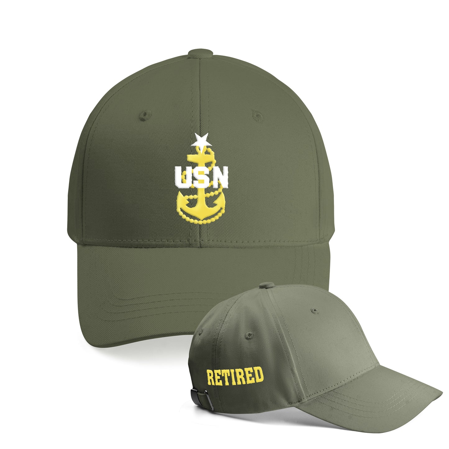 US Senior Chief Retired Chief Embroidered Cap