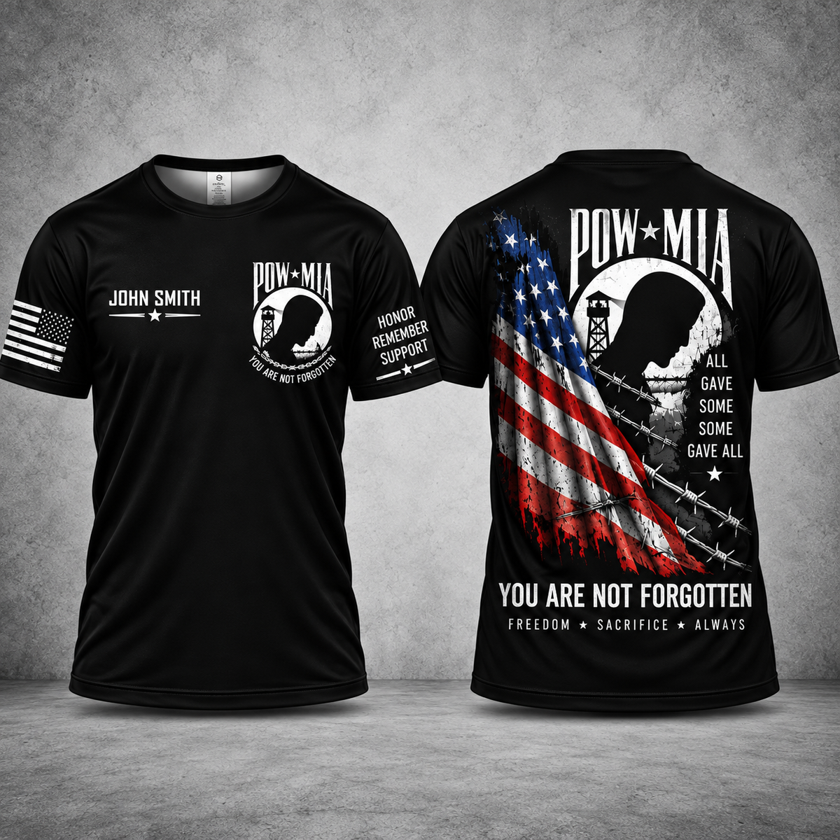 POW MIA All Gave Some Personalized 3D T-Shirt