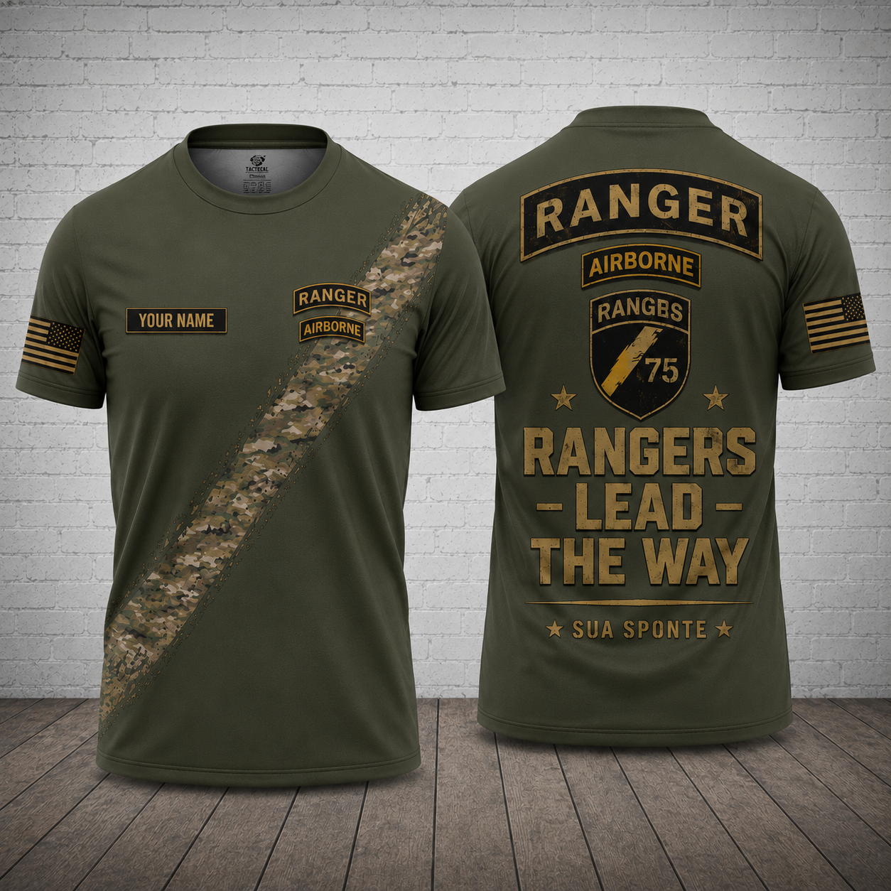 Custom Rangers Lead The Way 3D T-Shirt - Personalized 75th Ranger Regiment Shirt