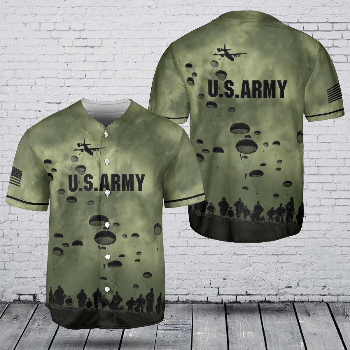 U.S Army Paratroopers Baseball Jersey