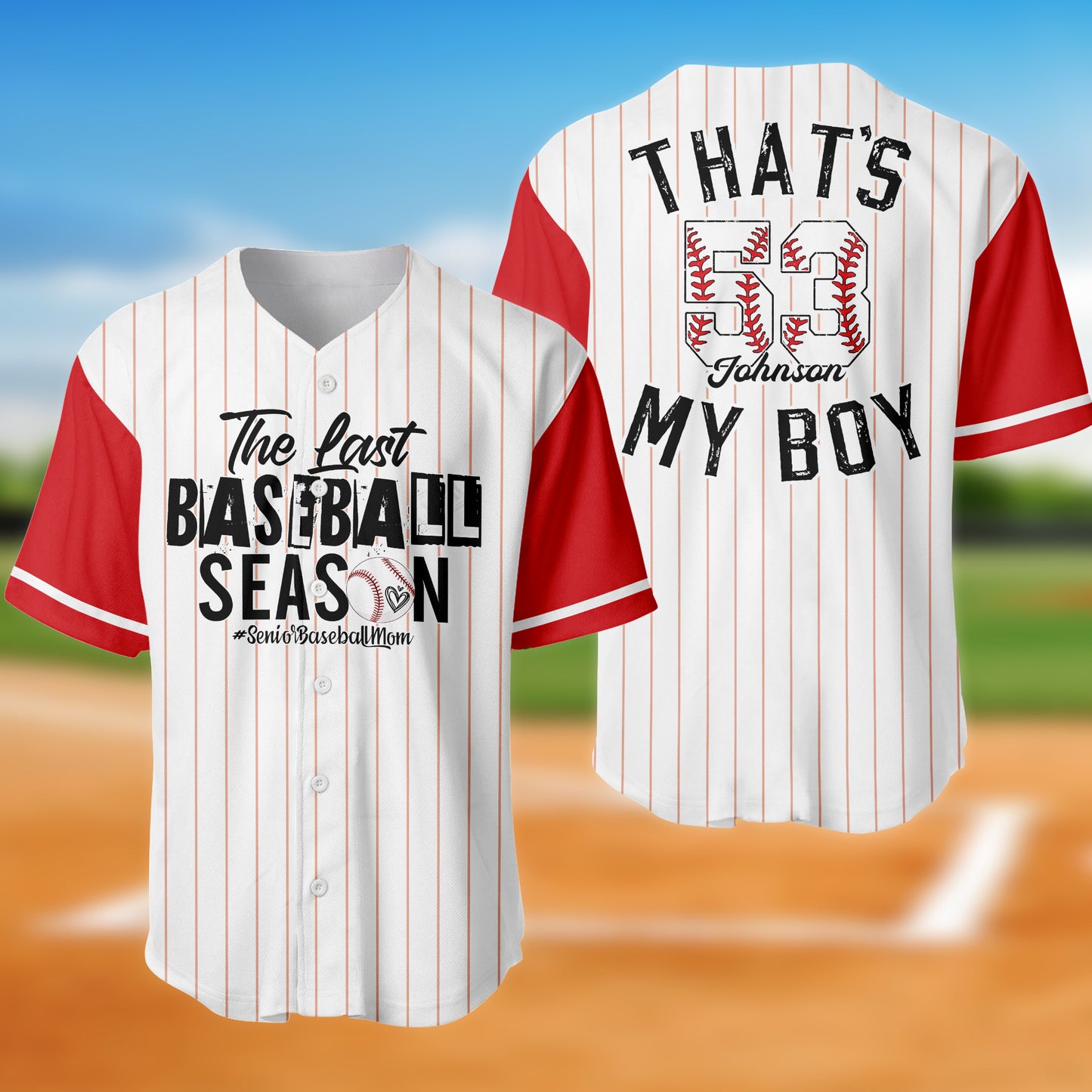 Custom Baseball Mom, Mother's Day Baseball Jersey