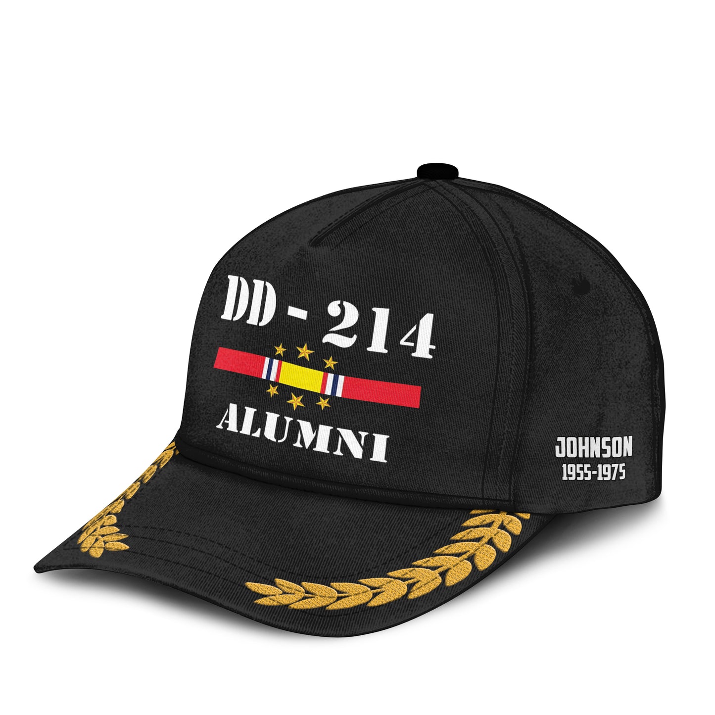 Custom Name & Year Military Veteran Baseball Cap