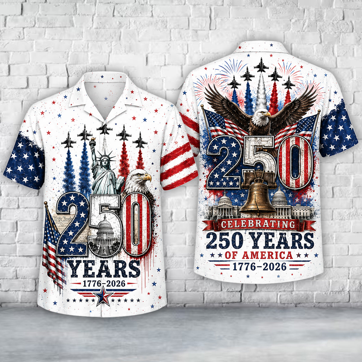 America 4th July 250th Anniversary 1776-2026 Hawaiian Shirt