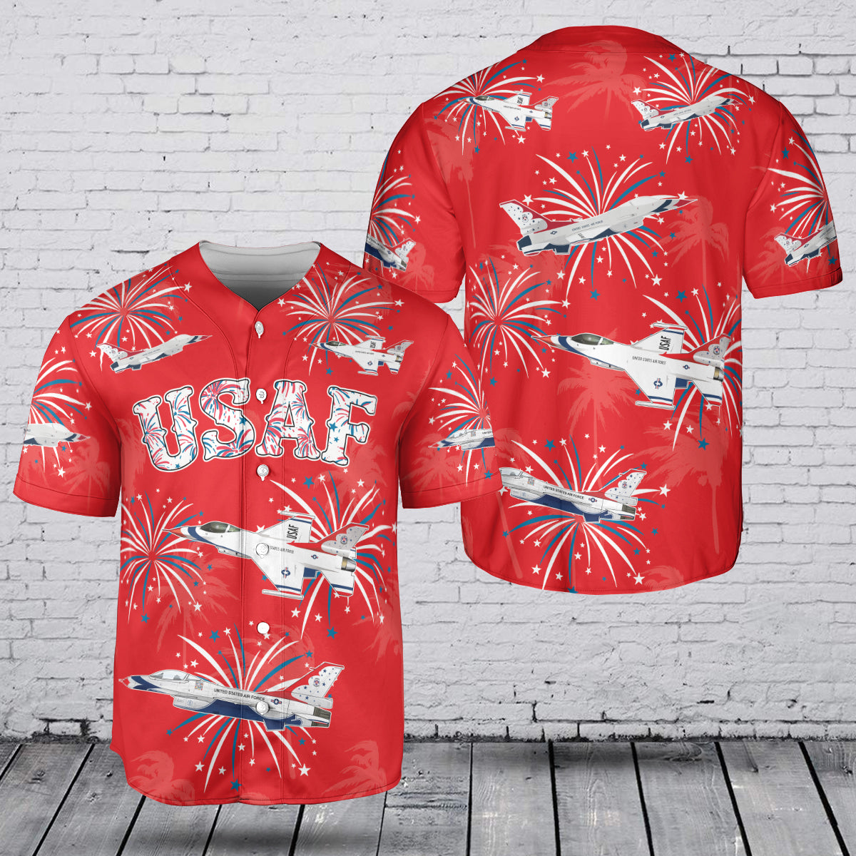 USAF Thunderbirds 250th Anniversary, 4th of July Baseball Jersey