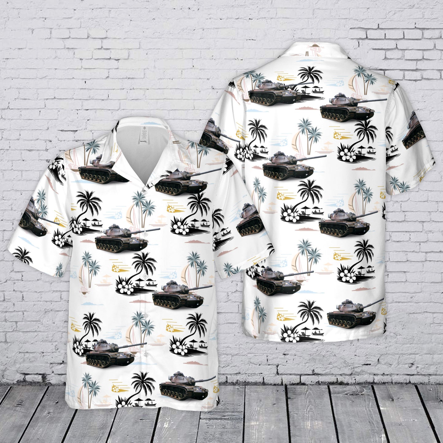 M60 Patton Cold War & Vietnam Era Tanks Hawaiian Shirt