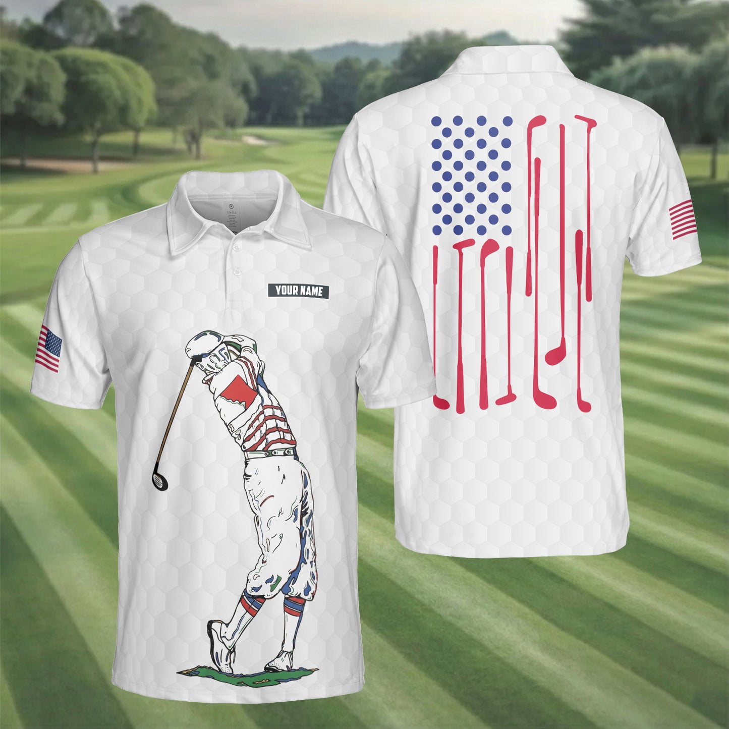 1776-2026 USA 250th Anniversary Golf Polo Shirt