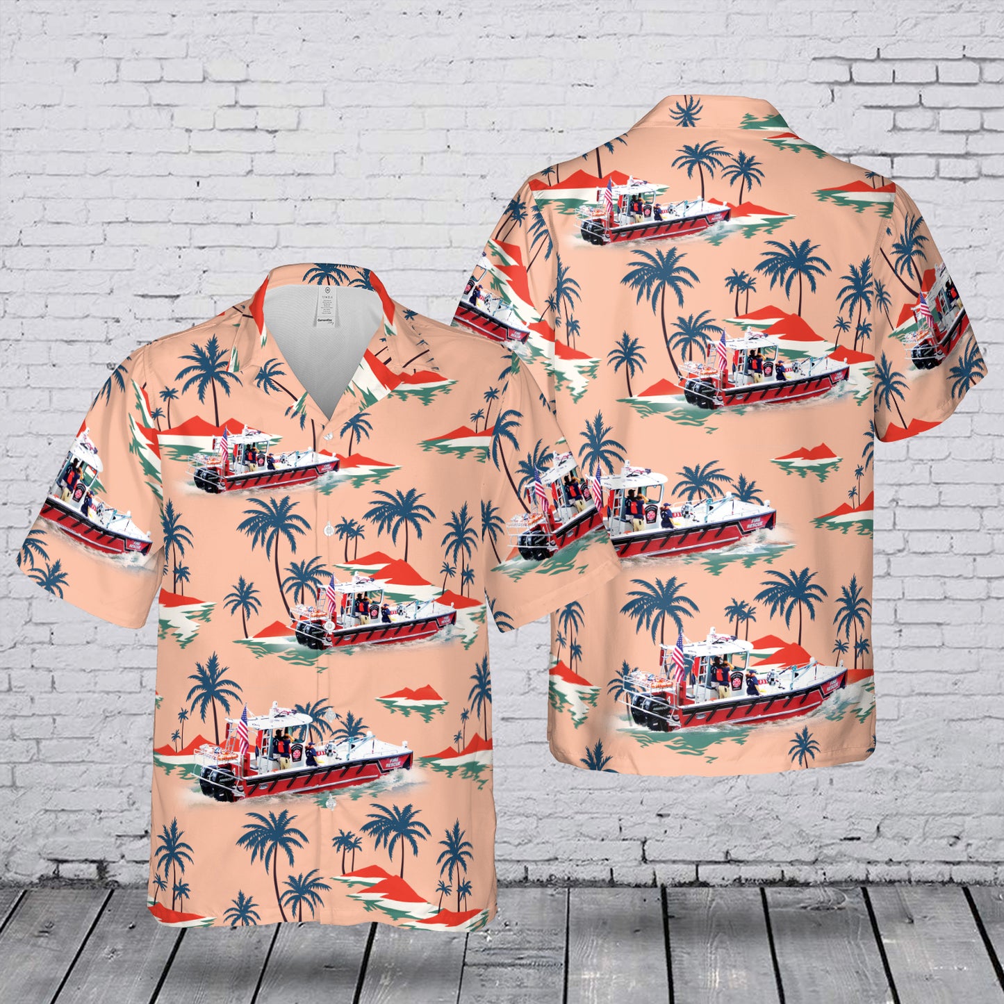 New Lake Assault Boats Fireboat Hawaiian Shirt