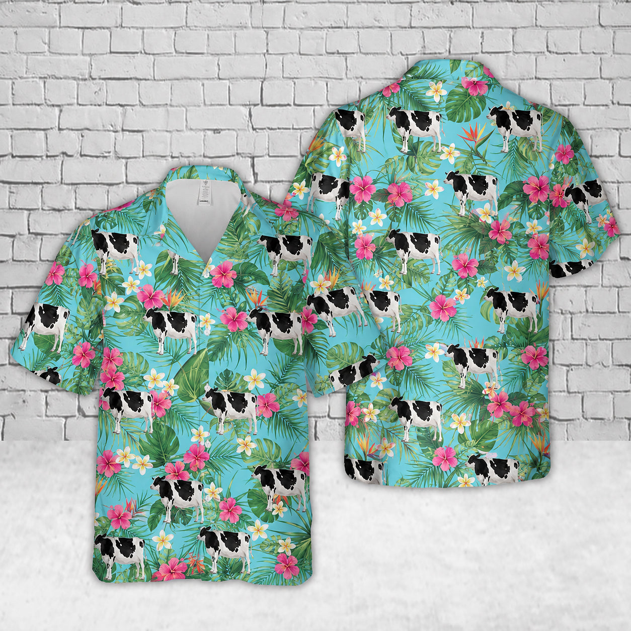 Holstein Friesian Cattle Hawaiian Shirt