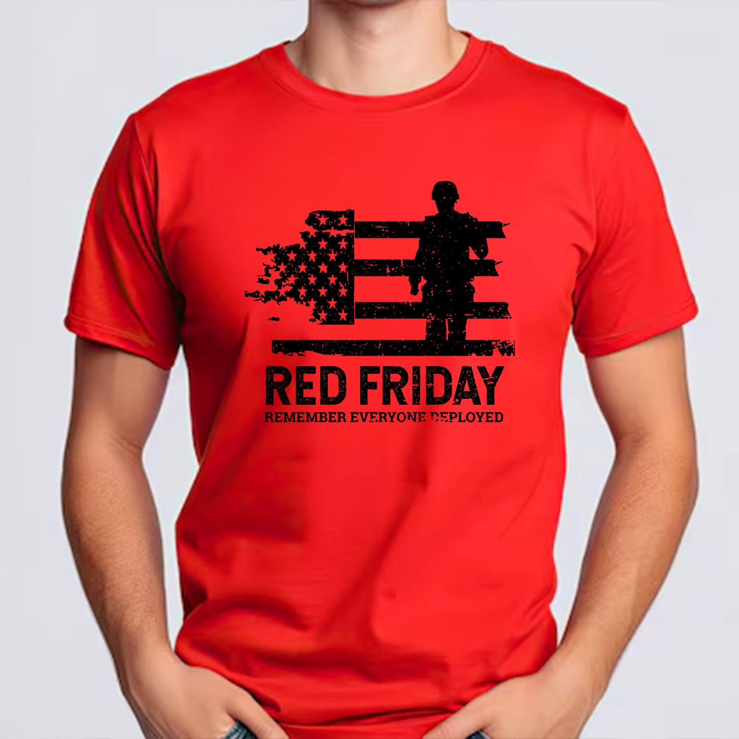 On Friday We Wear Red 2 Classic Unisex T-Shirt Gildan 5000 (Made In US) DLQD1204PT04