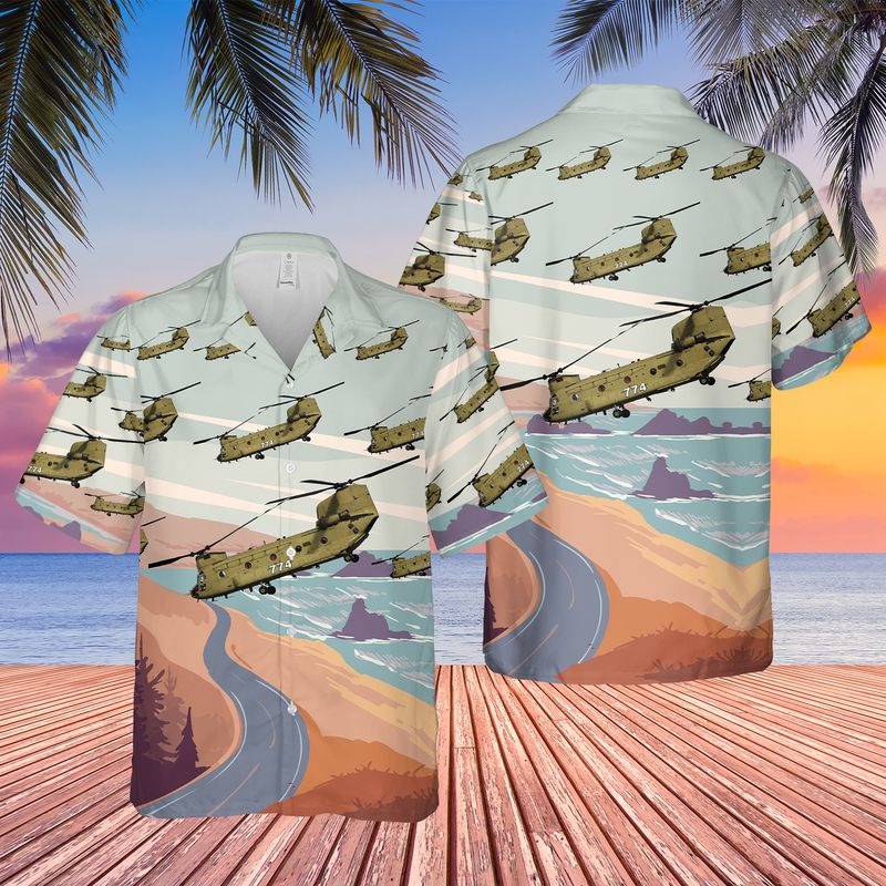 Oregon Army National Guard CH-47F Chinook Hawaiian Shirt