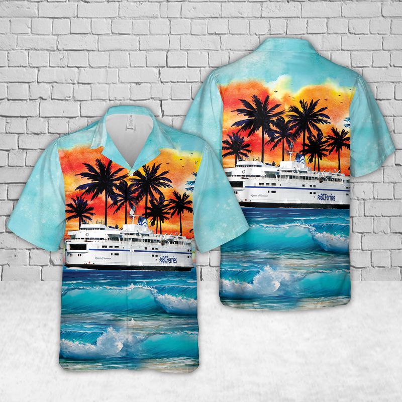 BC Ferries Queen of Vancouver Hawaiian Shirt