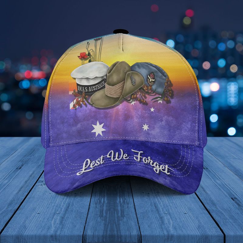 Australia Anzac Day Lest We Forget Baseball Cap