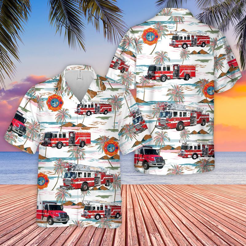Monroe County Fire Rescue Hawaiian Shirt