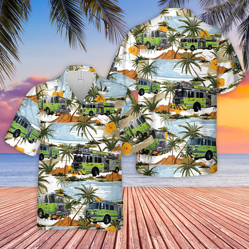 Miami-Dade Fire Rescue Dept Hawaiian Shirt