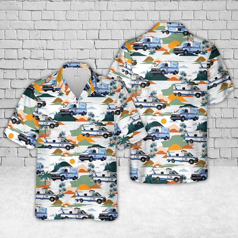 Columbia University EMS Hawaiian Shirt