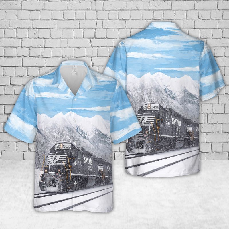 Norfolk Southern Railway Hawaiian Shirt