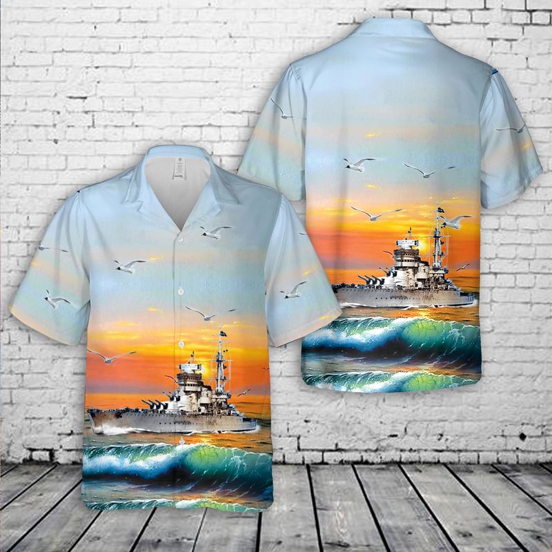 Conte di Cavour-class battleship Hawaiian Shirt